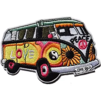 Nášivka Nášivka Hippie Love Bus 11 cm x 7 cm