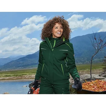 Zimní softshellová bunda dámská e.s.motion 2020 velikost XL zelená/mořská zelená Strauss