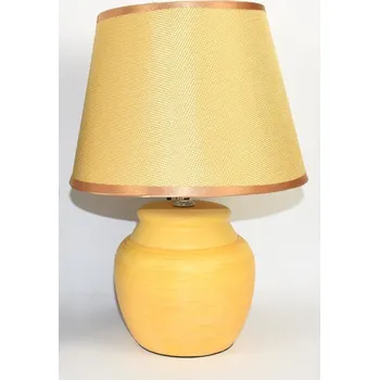 Lampička DUE ESSE DUE ESSE, Žlutá stolní lampa 30 cm, keramika