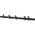 Věšák nástěnný Beam uhlově černý 90 cm 5 ks háčků