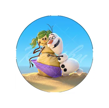 Jedlá dekorace na dort OLAF a tanečnice, VARIANTA Jedlý papír 443