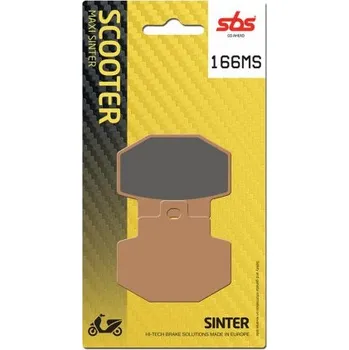 Brzda pro motocykl Zadní brzdové destičky SBS Piaggio GTS 300 Super Sport i.e. 2011 - 2015 směs MS