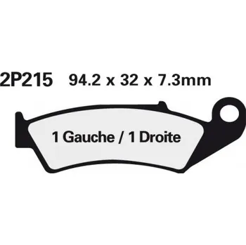 Brzda pro motocykl Přední brzdové destičky Nissin Honda AX-1 250 1990 směs ST