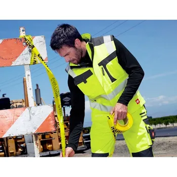 reflexní vesta Výstražná vesta reflexní vesta EN 20471 e.s.motion velikost 3XL výstražná žlutá/antracit Strauss