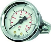 manometr, napojení vzadu, těleso ocel, průměr 40 [mm], rozsah 0/2,5, [bar/psi], připojení 1/8", třída 2,5, 110.73