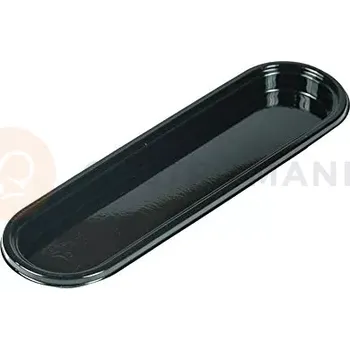 Výroba svíčky Sada černých tácků pro uchovávání moučníků, sušenek, dezertů a pralinek - 100 ks, 32x140 mm | SILIKOMART, Small Tray Éclair