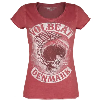 Dámské tričko Tričko z Volbeat - Denmark - Ženy - červená