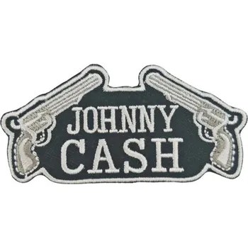 Nášivka Moto nášivka Johnny Cash revolvers 4 cm x 7,5 cm