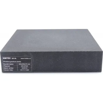 Kmitex Příměrná deska granitová 1000x630mm, DIN 876, jemně lapovaná diamantem