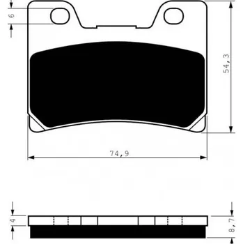 Brzda pro motocykl Přední brzdové destičky Goldfren Yamaha FZR 1000 1992-1993 směs S3