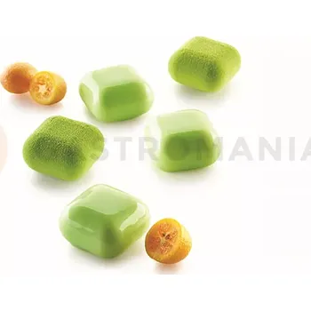 Kuchyňská sůl Silikonová forma na moučníky, zákusky a dezerty - 15x 40x40x23 mm, 30 ml - Gem 30 | SILIKOMART, Micro Flex