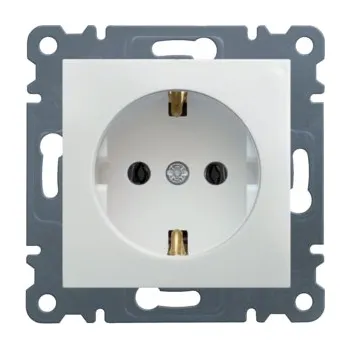Elektrická zásuvka HAG WL1050 Schuko zásuvka- bílá, Lumina