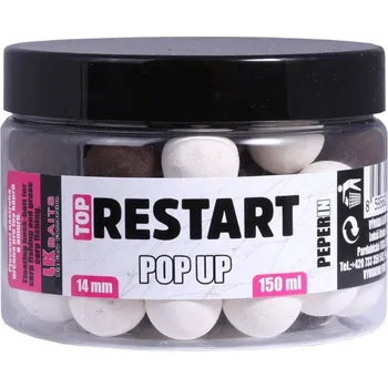 Boilies Plovoucí Boilie LK Baits Pop-Up Top ReStart 14mm 150ml Peperin