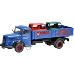 Schuco MERCEDES-BENZ L6600 WERKVERKEHR GAGGENAU WITH 2x UNIMOG KABINA LIMITED EDITION 1000 PCS. 450302600