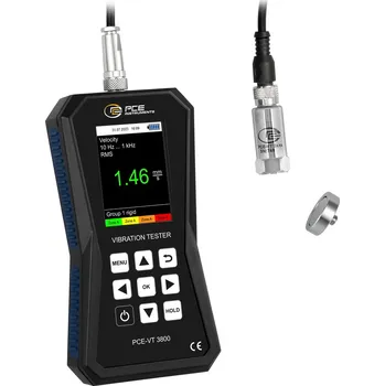Přístroj k měření vibrací PCE-VT 3800, měří vibrace, se záznamníkem dat