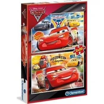 Puzzle PUZZLE CLEMENTONI 2x20 dílků CARS 3 07027