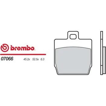 Brzda pro motocykl Zadní brzdové destičky Brembo Yamaha 50 AEROX 1997 - 2012 směs OEM