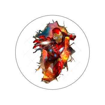 Jedlá dekorace na dort IRON MAN díra 2, VARIANTA Jedlý papír 740