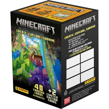 Sběratelská karetní hra Panini Minecraft 3 Blaster Box 40+2 ks
