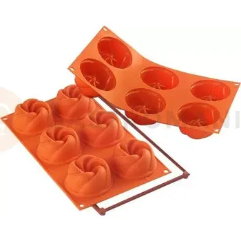 Kuchyňská sůl Silikonová forma SF158 VERTIGO - vír, 77x37 mm, 6 ks | SILIKOMART, Design