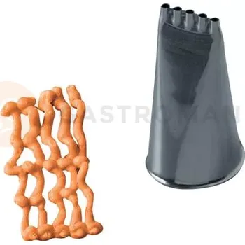 Výroba svíčky Cukrářská špička, sada 5 ks - 25x42x15x2 mm - BX0134 | MARTELLATO, Stripes & Border