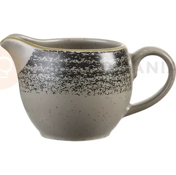 Servírovací stolek Porcelánová nádoba na mléko, bílo-grafitová 114 ml | CHURCHILL, Homespun Style Charcoal Black