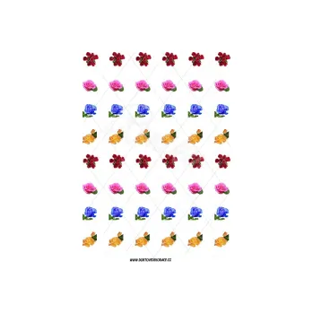 Jedlá dekorace na dort RŮŽE 2 s145