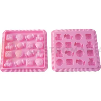 Kuchyňská sůl Forma na želé, bonbóny, čokoládky - hračky, 16x 4,7 ml - Ec02 Bon Bon | SILIKOMART, EasyChoc
