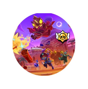 Jedlá dekorace na dort BRAWL STARS kouzelná lampa, VARIANTA Jedlý papír 731
