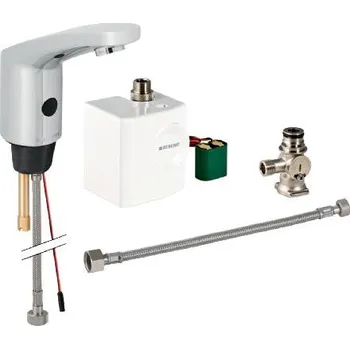 Vodovodní baterie Geberit Public - Bezdotyková umyvadlová baterie 185, s generátorem a směšovačem, chrom 116.365.21.1