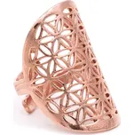 Milujeme Kameny Prsten květ života - měděný 5557