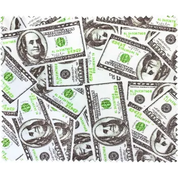 Utěrka z mikrovlákna 11-1 bílá s motivem dolarovky