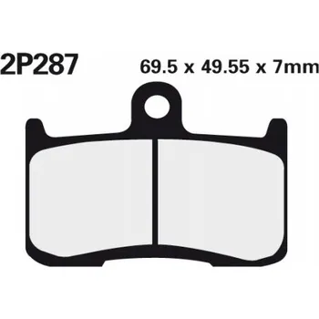 Brzda pro motocykl Přední brzdové destičky Nissin Triumph 675 Street Triple R 2009 - 2012 směs ST
