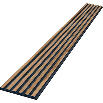 Obklad Poliak Corporation Lamelový obklad akustický 270x30cm Dub Wotan