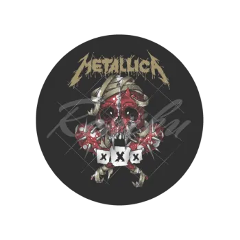 Jedlá dekorace na dort METALLICA lebka, VARIANTA Jedlý papír 315