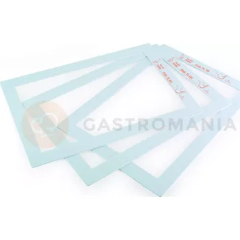 Čokoládová tyčinka Plastový rám pro výrobu moučníků/čokolády, 57x37 cm, h 4 mm - TL04 | MARTELLATO, Frames