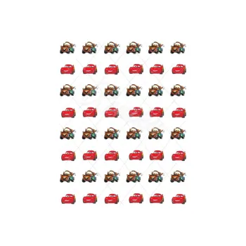 Jedlá dekorace na dort AUTA s78