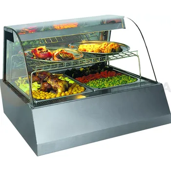 Stolní teplá vitrína 2xGN 1/1 standard | UNIS, Kentucky Hot