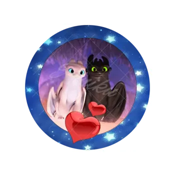 Jedlá dekorace na dort DRAČÍ LÁSKA, VARIANTA Jedlý papír 1148