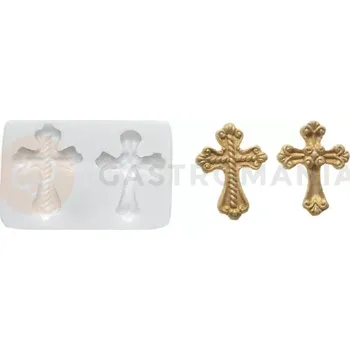 Kuchyňská sůl Forma na cukrovou hmotu SLK 142 - kříže, 36x48 mm | SILIKOMART, Sugarflex Cross