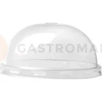 Jednorázové nádobí Víčko na kelímek s otvorem na brčko, biologicky rozložitelné 530 a 675 ml, transparentní, 60 ks PLA | ALCAS, BioHappy