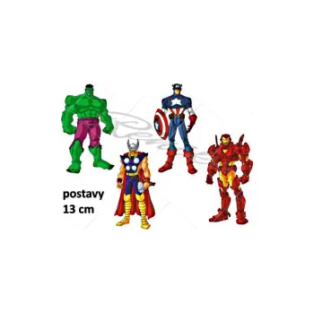 Jedlá dekorace na dort AVENGERS 13CM, VARIANTA Jedlý papír 479