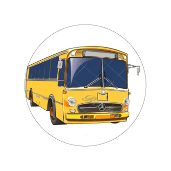 Jedlá dekorace na dort AUTOBUS, VARIANTA Jedlý papír 876