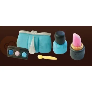 Výroba svíčky Sada kosmetiky, cukrové figurky, světle modrá, balení 5 ks. | MAGMART, ZKS01