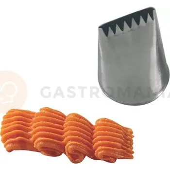 Výroba svíčky Zdobící špička - efekt proplétaného košíku, sada 5 ks - 35x45x27 mm - BD302 | MARTELLATO, Basket Piping Nozzles