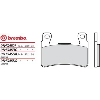 Brzda pro motocykl Přední brzdové destičky Brembo Honda 1300 CB R 2002 - směs 07