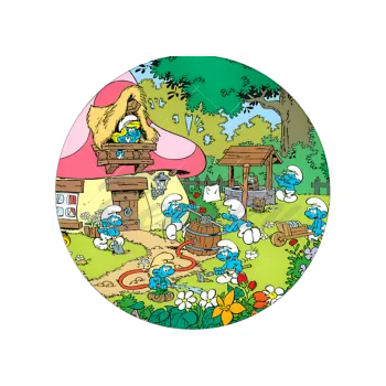 Jedlá dekorace na dort ŠMOULÍ domeček, VARIANTA Jedlý papír 511