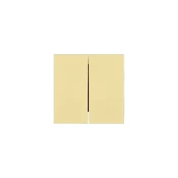 vypínač kryt dvojitý ELEGANT - vanilk.žlutá