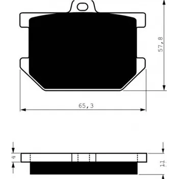 Brzda pro motocykl Přední brzdové destičky Goldfren Yamaha SR 500 1978-2000 směs S3