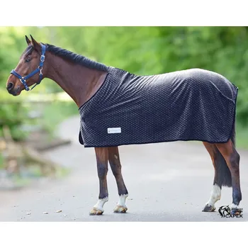 Deka pro koně Odpocovací deka Waldhausen -LUCKY HEART- - Tmavě modrá - 155cm